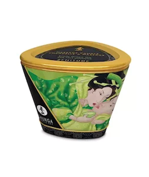 Shunga Massage Candle 170 Ml - Green — image 4 of 4
