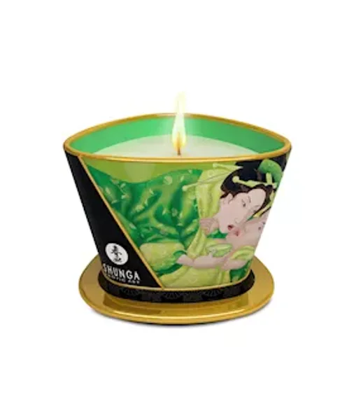 Shunga Massage Candle 170 Ml - Green — image 3 of 4