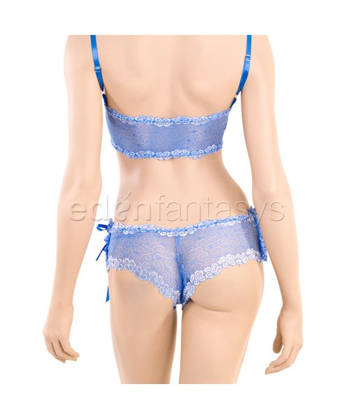 Daisy blue lace cami set