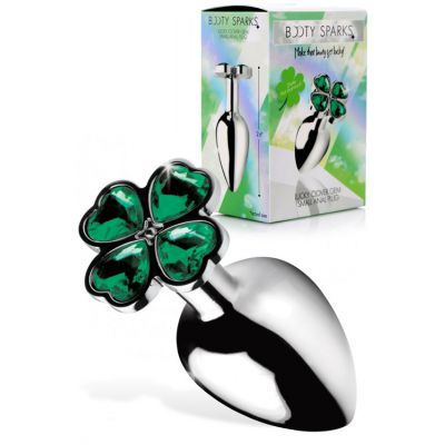 Booty Sparks Lucky Clover 2 6 Metal Butt Plug