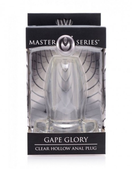 XR Brands Master Series Clear Hollow Anal Plug — image 12 of 12
