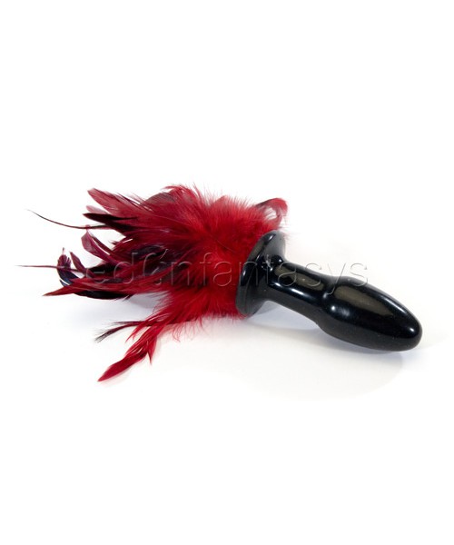 Starburst feather silicone butt plug