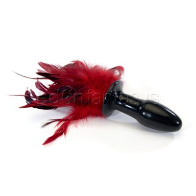 Starburst feather silicone butt plug