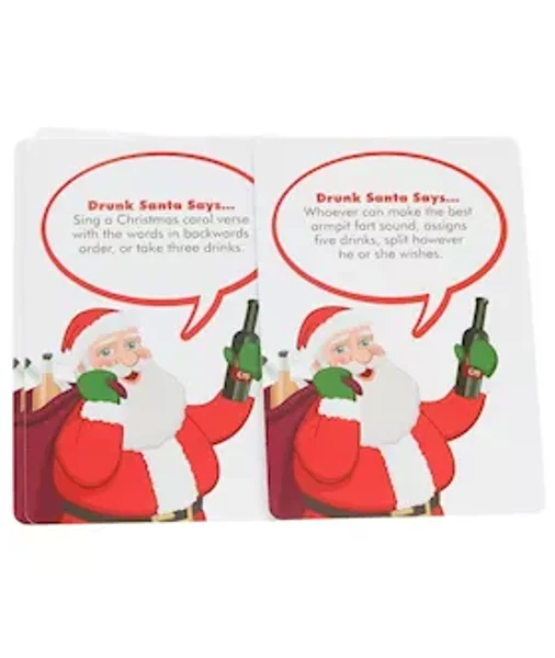 Drunk Santa Says - Drinking Card Game - White / Red — image 7 of 10