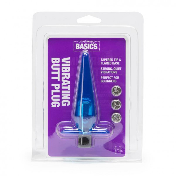 BASICS Vibrating Butt Plug 3.5 Inch