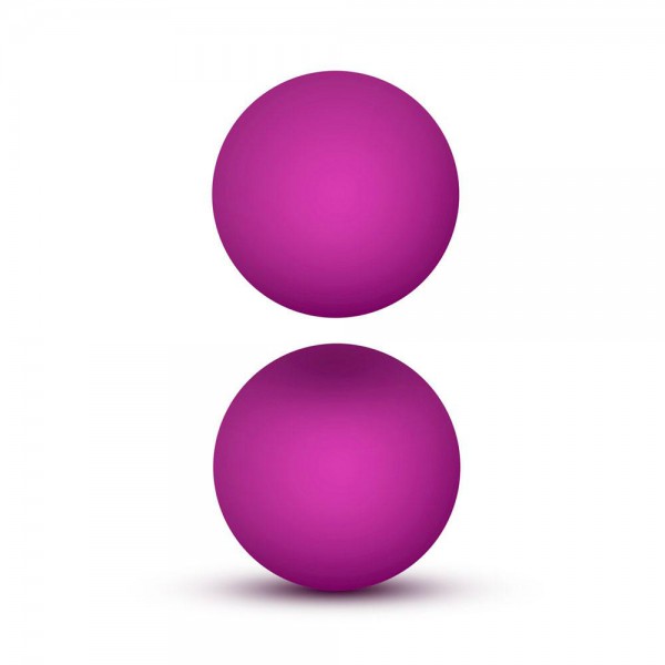 Luxe Pink Double O Kegel Balls Weighted 1.3 Ounce