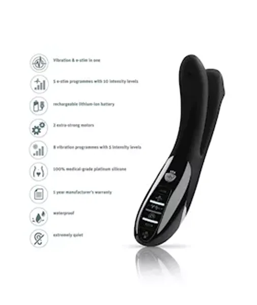 Tingling Aparte E-stim Vibrator - Black — image 11 of 16