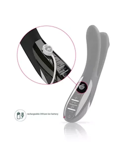 Tingling Aparte E-stim Vibrator - Black — image 13 of 16
