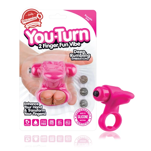 You-turn 2 Finger Fun Vibe - Strawberry — image 20 of 22