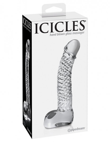 Icicles Glass Dildo No 61 - Clear