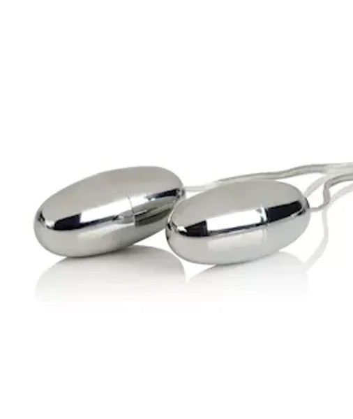 Pocket Exotics Vibrating Double  Bullets - Silver — image 5 of 6