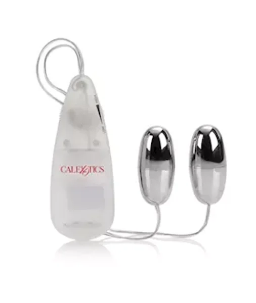 Pocket Exotics Vibrating Double  Bullets - Silver — image 4 of 6