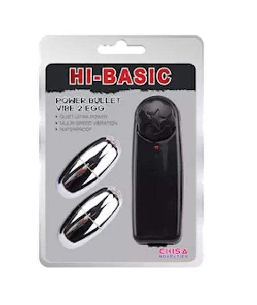 Powerful Dual Egg Bullet Vibe - Black — image 4 of 4