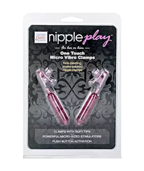 Nipple Play One Touch Micro Vibrating Clamps - Pink — image 7 of 8