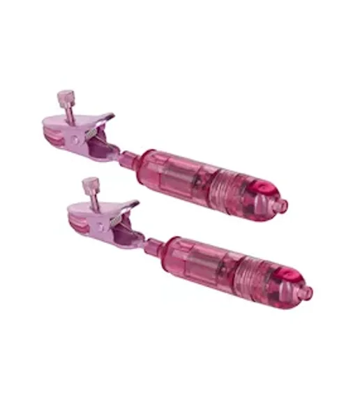 Nipple Play One Touch Micro Vibrating Clamps - Pink — image 6 of 8
