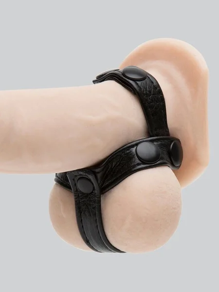 Bondage Boutique T-Style Cock Ring with Ball Divider — image 10 of 10