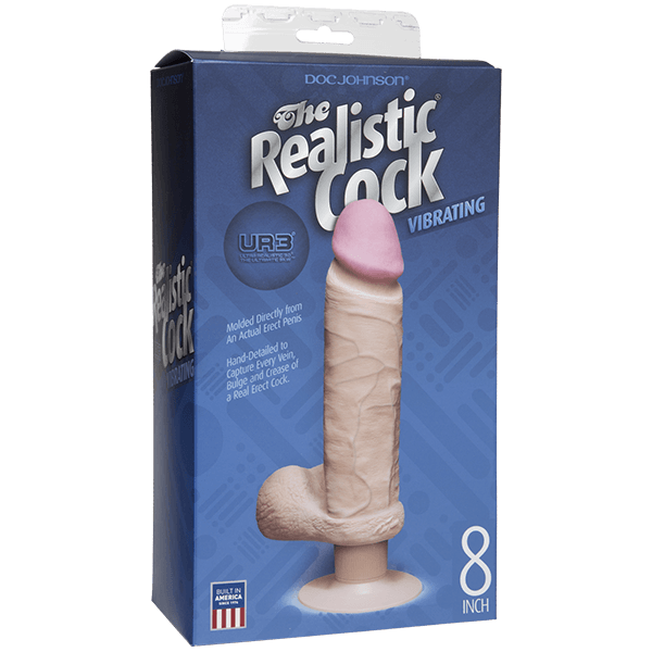 Doc Johnson Realistic 8 Inch Vibrating Cock