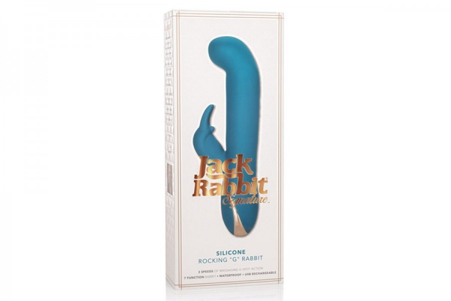 California Exotic 8.5" USB-Rechargeable Rocking Jack Rabbit Vibrator