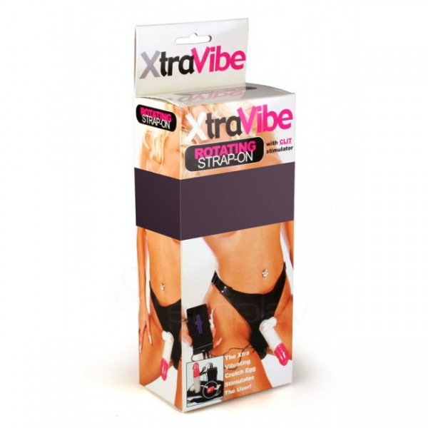 XtraVibe Rotating Strap-On with Clit Stimulator