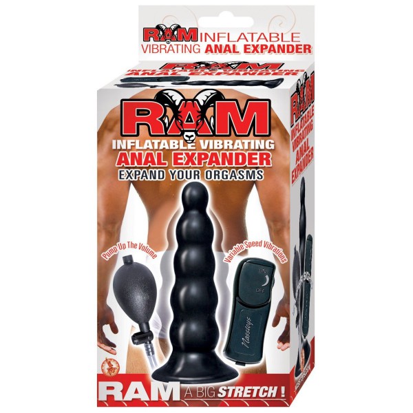 Ram inflatable vibrating anal expander