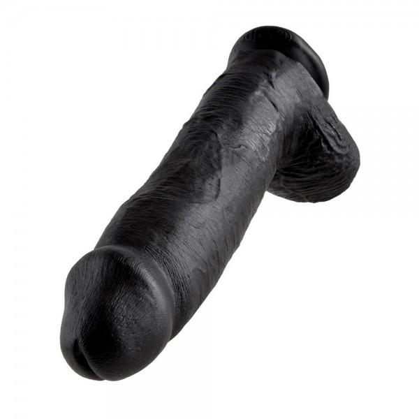 King Cock 12 Inch Realistic Dildo With Balls and Suction Cup