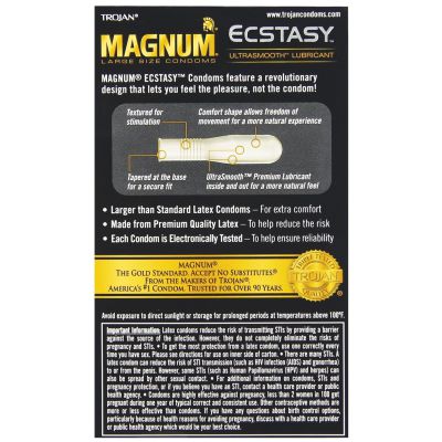 Trojan Magnum Ecstasy Condoms Box Of 10