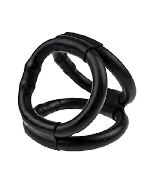 Tri Ring Cock Cage - Black — image 3 of 4