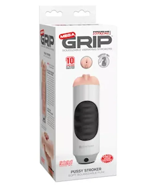 Pipedream Extreme Toyz Mega Grip Vibrating Stroker Pussy — image 14 of 14