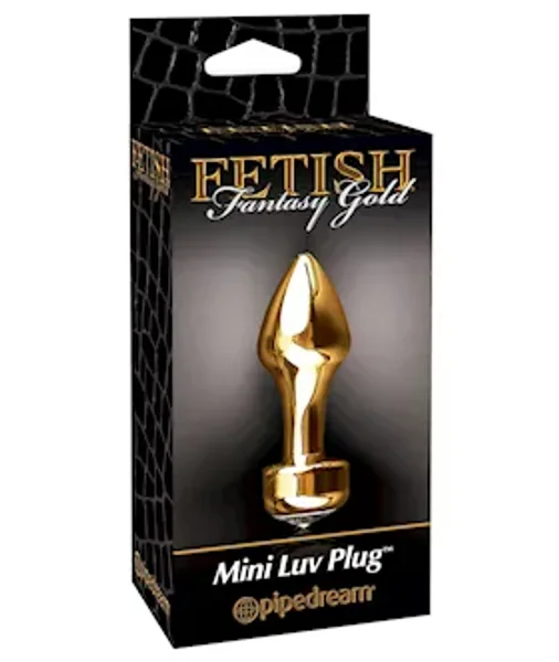 Mini Luv Jeweled But Plug - Gold — image 6 of 6