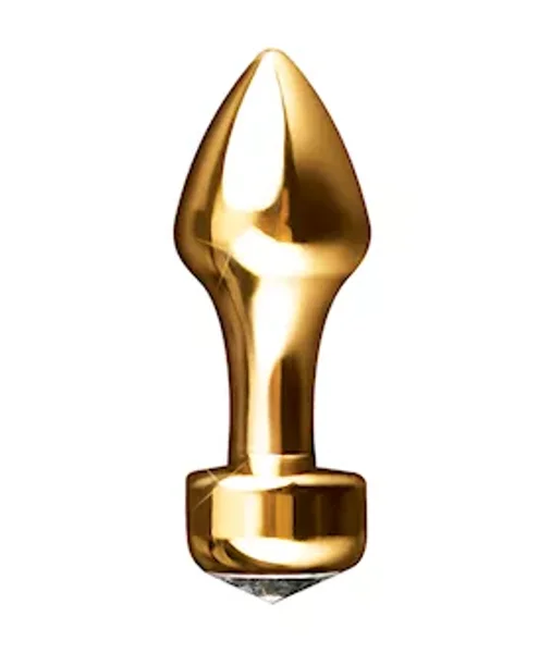 Mini Luv Jeweled But Plug - Gold — image 5 of 6