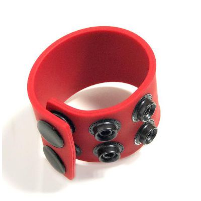 Boneyard 1 5inch Silicone Ball Strap 3 Snap Red