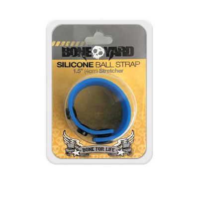 Boneyard 1 5inch Silicone Ball Strap 3 Snap Blue