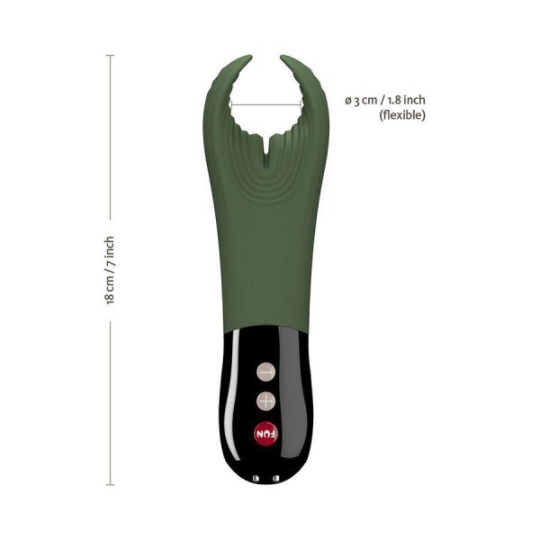 Fun Factory Manta Rechargeable Penis Vibrator and Male Masturbator Blue