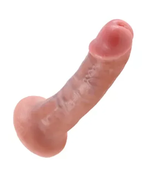 King Cock 6 Inch Suction Cup Dildo - Flesh — image 8 of 9