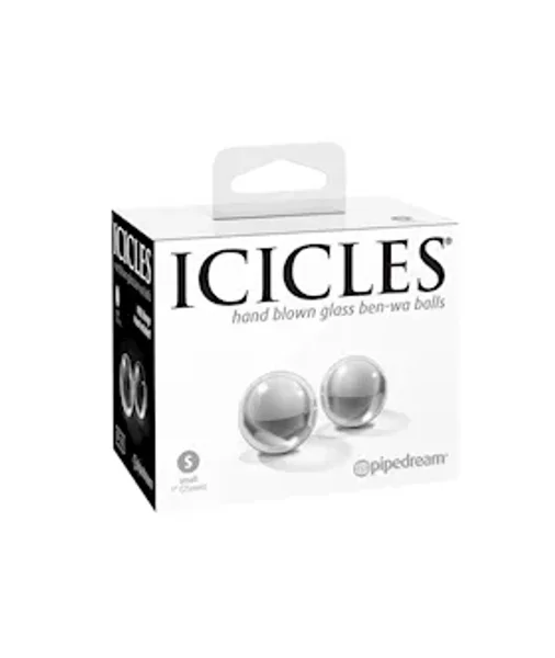 Icicles No41 Small Glass Ben-wa Balls - Clear — image 7 of 8
