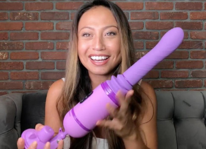 Love Thrust-Her Thrusting Silicone Vibrator