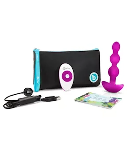 B-vibe Triplet Anal Beads - Fuchsia — image 16 of 20