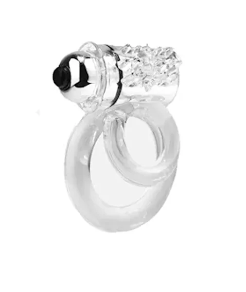 Doubleo 6 Vibrating Double Cock Ring - Clear — image 5 of 6