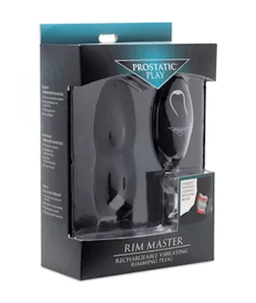 Rim Master Rechargeable Vibrating Silicone Anal Plug - Black - 5.5 Inch — image 6 of 8