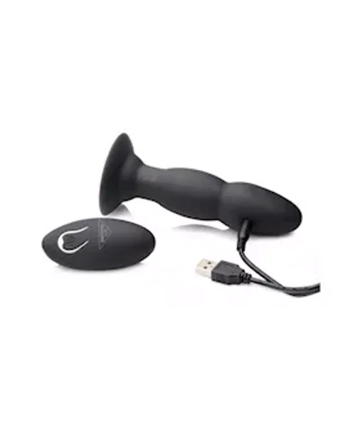 Rim Master Rechargeable Vibrating Silicone Anal Plug - Black - 5.5 Inch — image 8 of 8