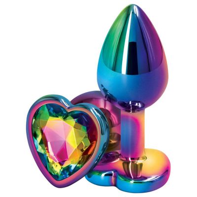 Rear Assets Multicolour Heart Small BUTT PLUG