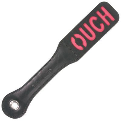 12 Leather Ouch Impression Paddle