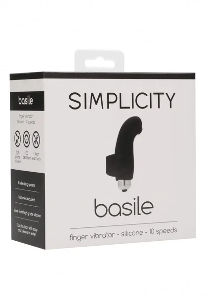 Basile Finger Vibrator - Black — image 14 of 16