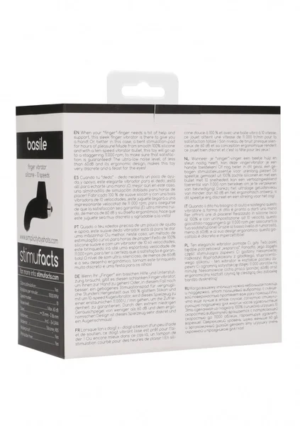 Basile Finger Vibrator - Black — image 15 of 16