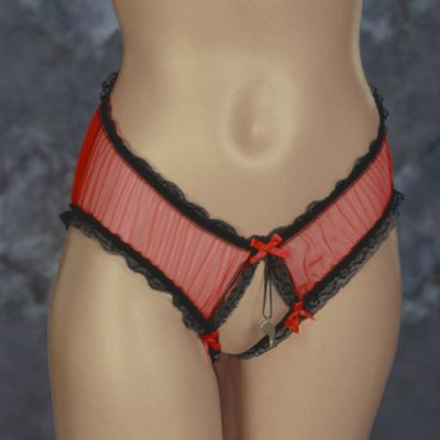 Crotchless whistle panty