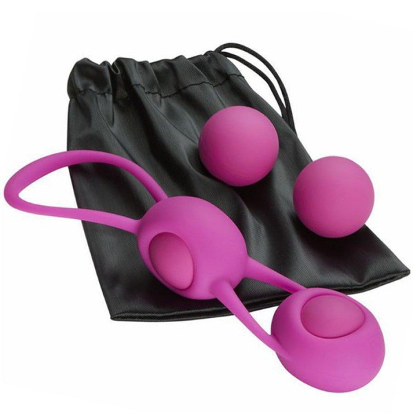 Silicone Kegel Exerciser Set With 4 Weighted Balls