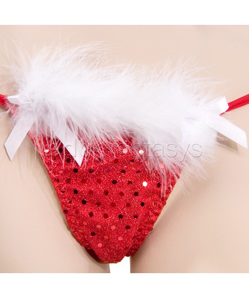 Marabou bra and thong
