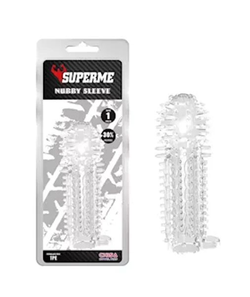 Nubby Sleeve With Ball Ring  - Clear — image 4 of 4