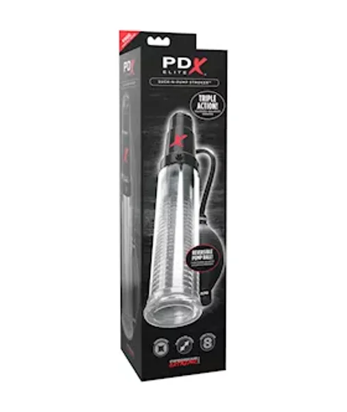 Pdx Elite Suck-n-pump Stroker - Clear — image 7 of 9