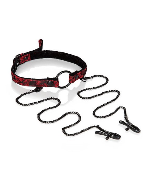 Scandal Open Mouth Gag With Clamps